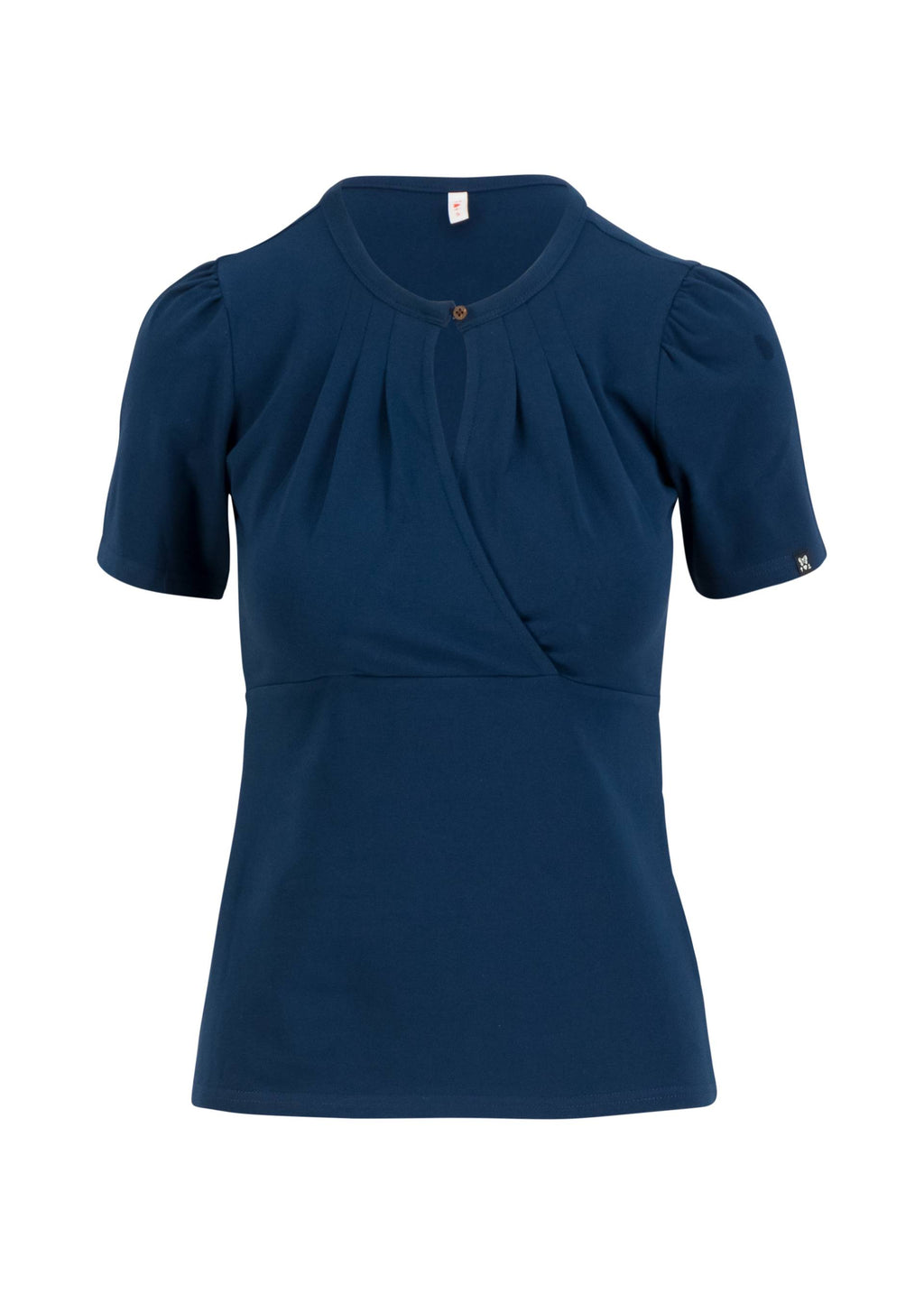 Blutsgeschwister Shirt "Criss Cross Coeur" blau