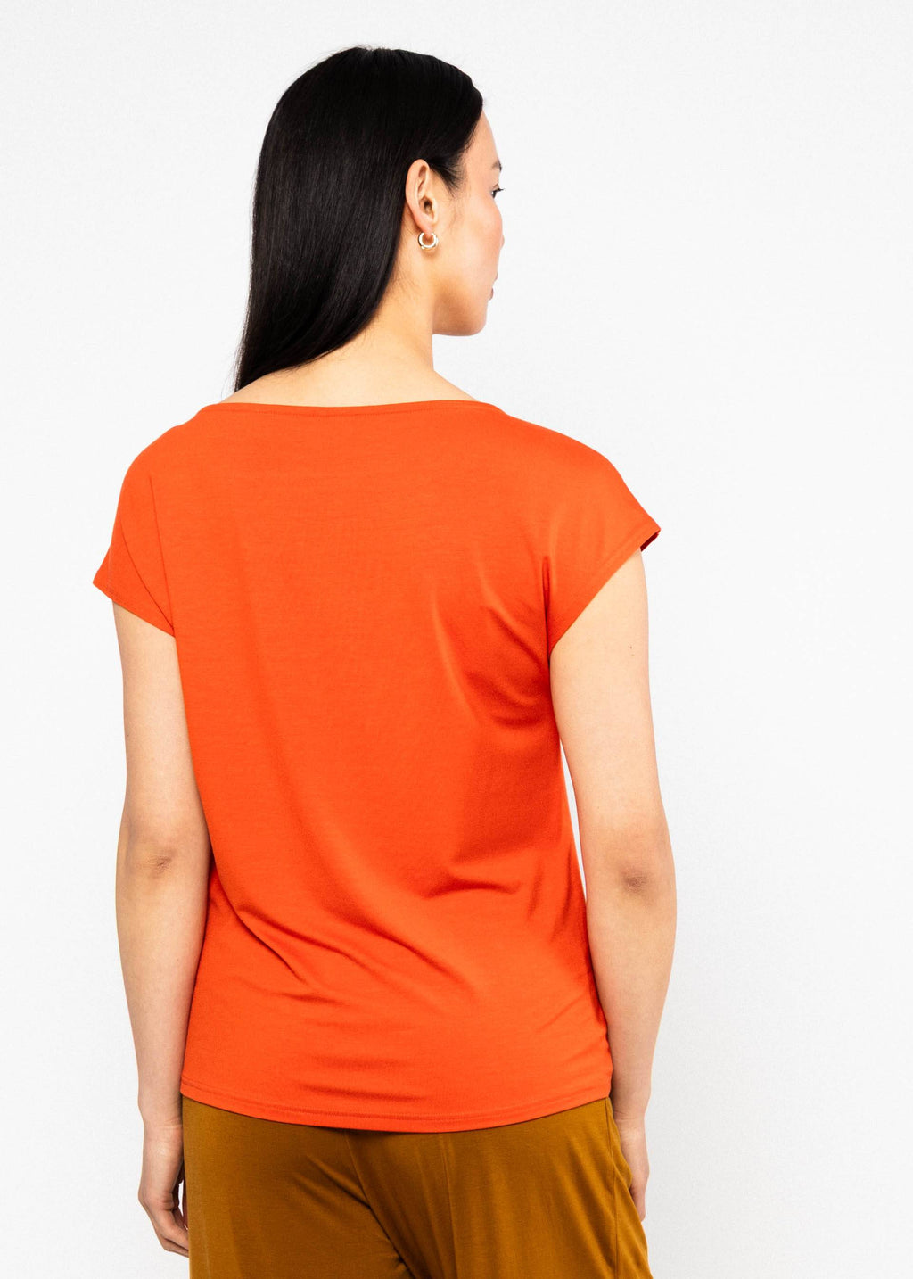 Blutsgeschwister Shirt "Breezy Flowgirl" orange