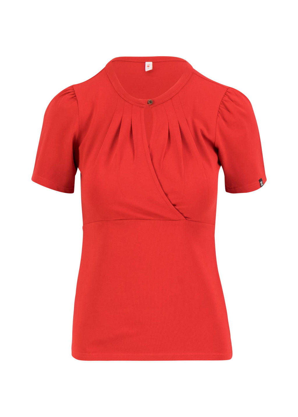 Blutsgeschwister Shirt "Criss Cross Coeur" rot