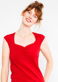 Blutsgeschwister Top "Let Romance Rule" rot