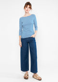 Blutsgeschwister Shirt "Oh Marine" blau/weiß gestreift