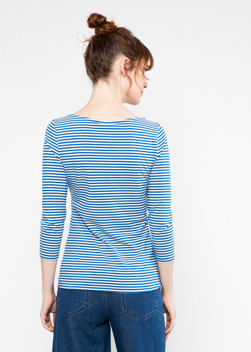 Blutsgeschwister Shirt "Oh Marine" blau/weiß gestreift