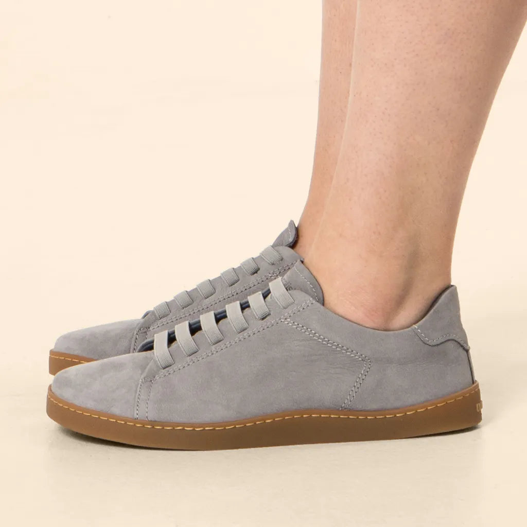 El Naturalista Barfußschuh Sneaker "Nobuck Lavado" grau/blau