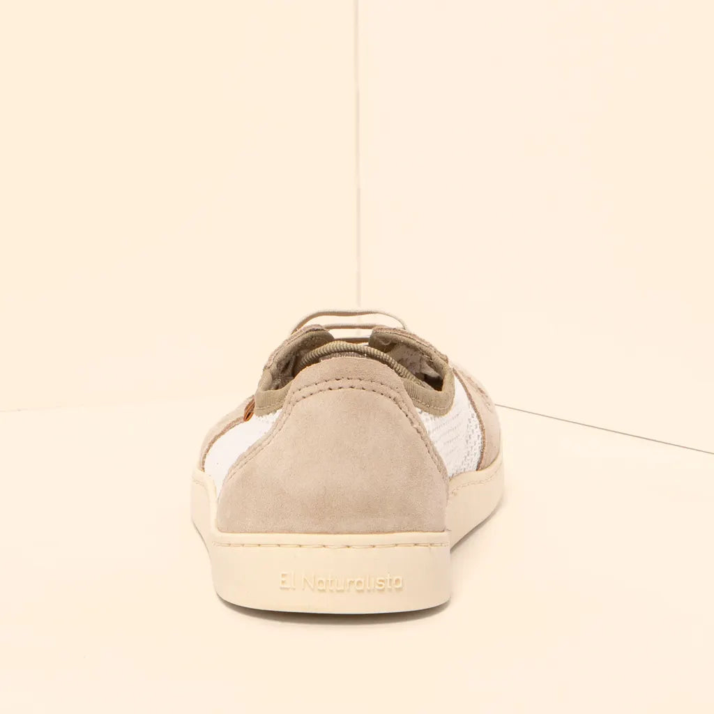 El Naturalista Barfußschuh Sneaker aus Gazematerial weiß