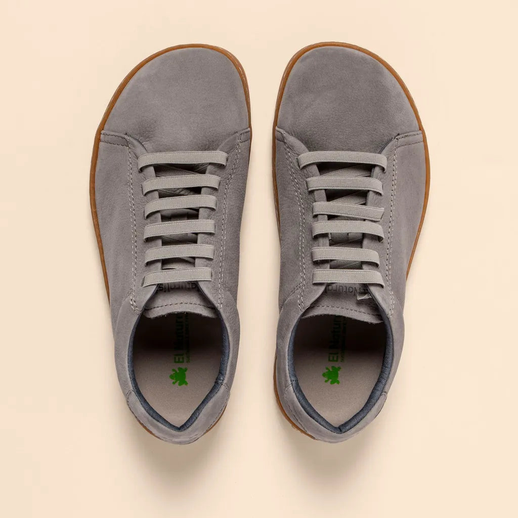 El Naturalista Barfußschuh Sneaker "Nobuck Lavado" grau/blau