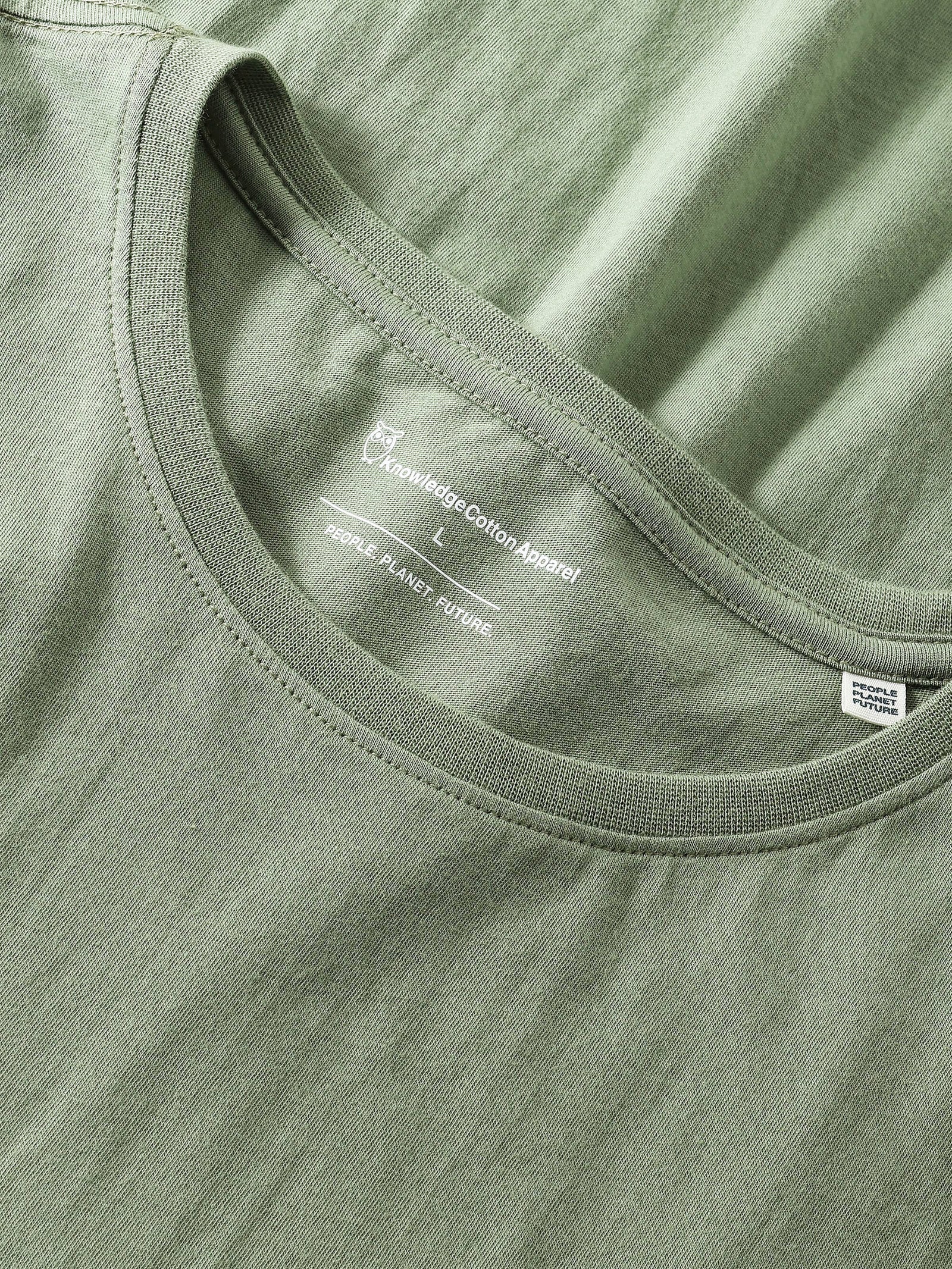 Knowledge Cotton Apparel Shirt hellgrün / grün