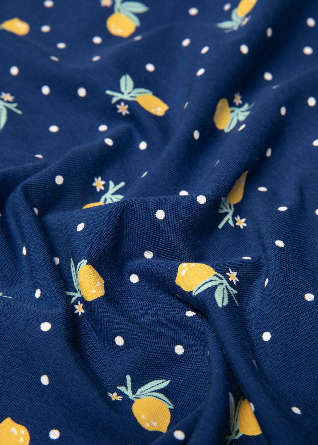 Blutsgeschwister Kleid "Shalala Tralala in Love" blau/Zitrone