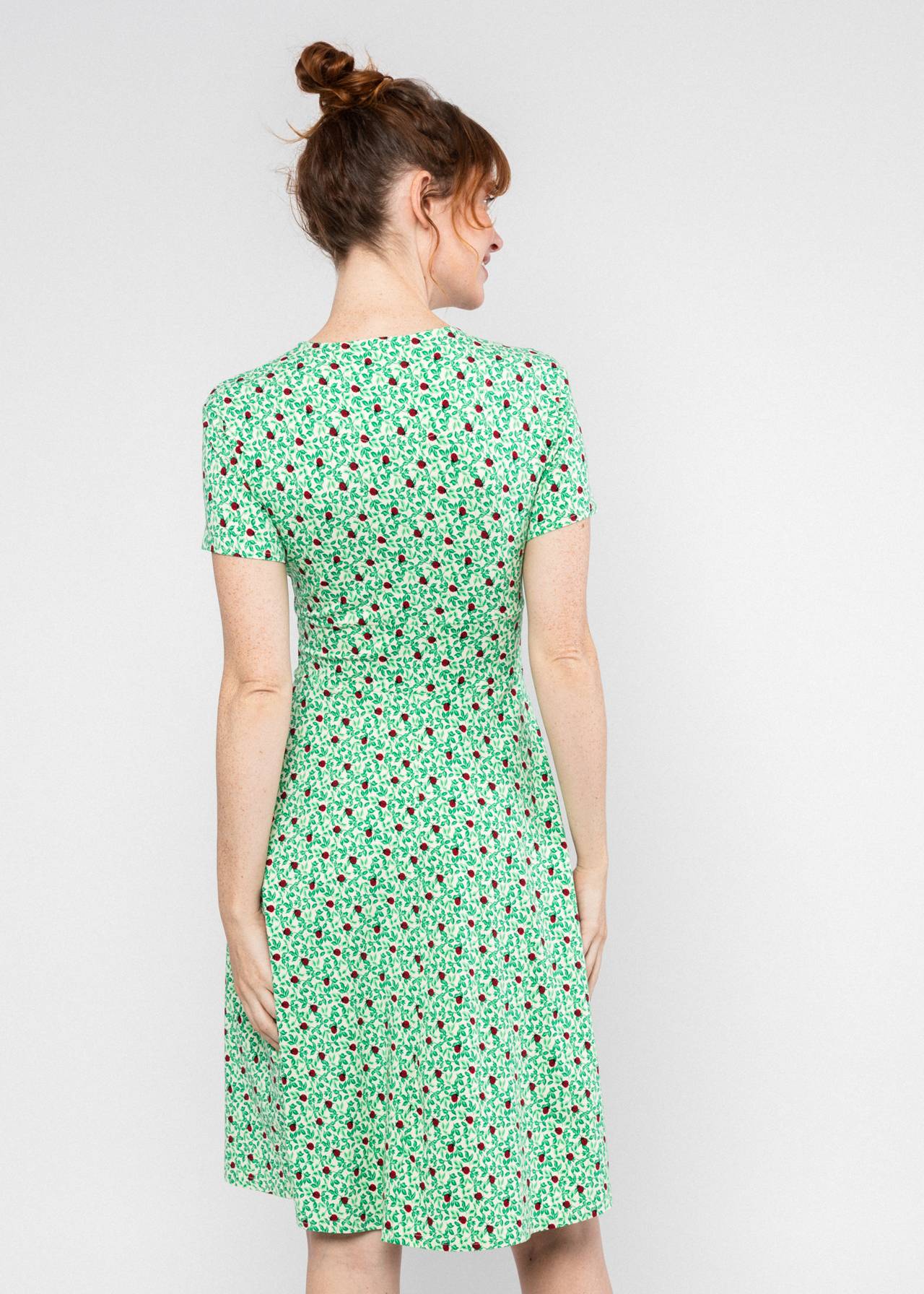 Blutsgeschwister Kleid "Shalala Tralala Spring" grün/Marienkäfer