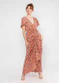 Blutsgeschwister Kleid "Sunset Goddess" rosa/geblümt