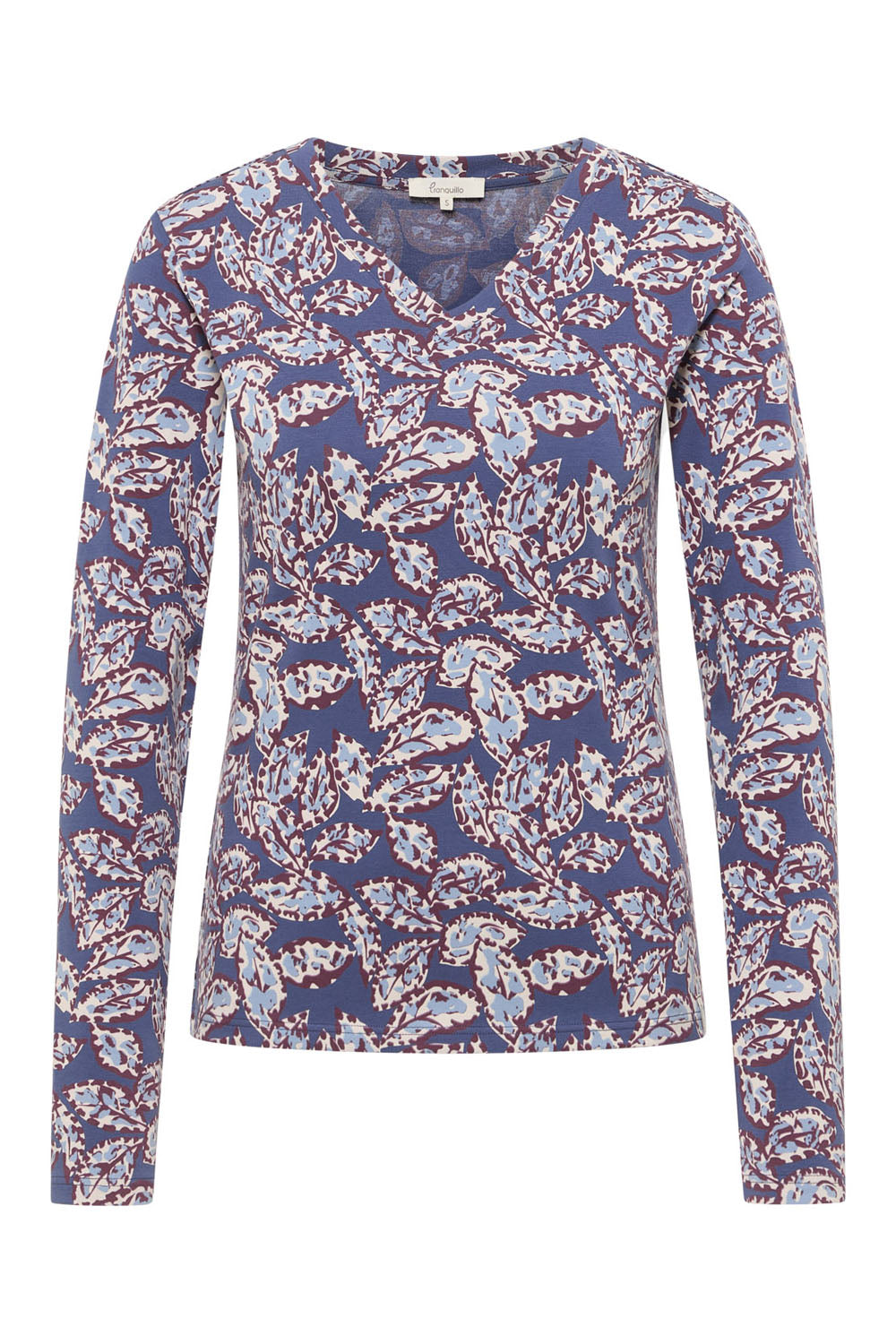 Tranquillo Shirt "Sissii" blau/gemustert