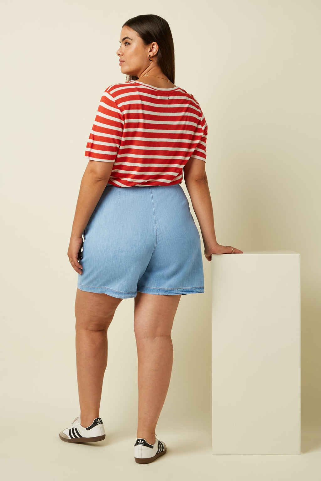 King Louie Kurze Hose "Marnie" hellblau
