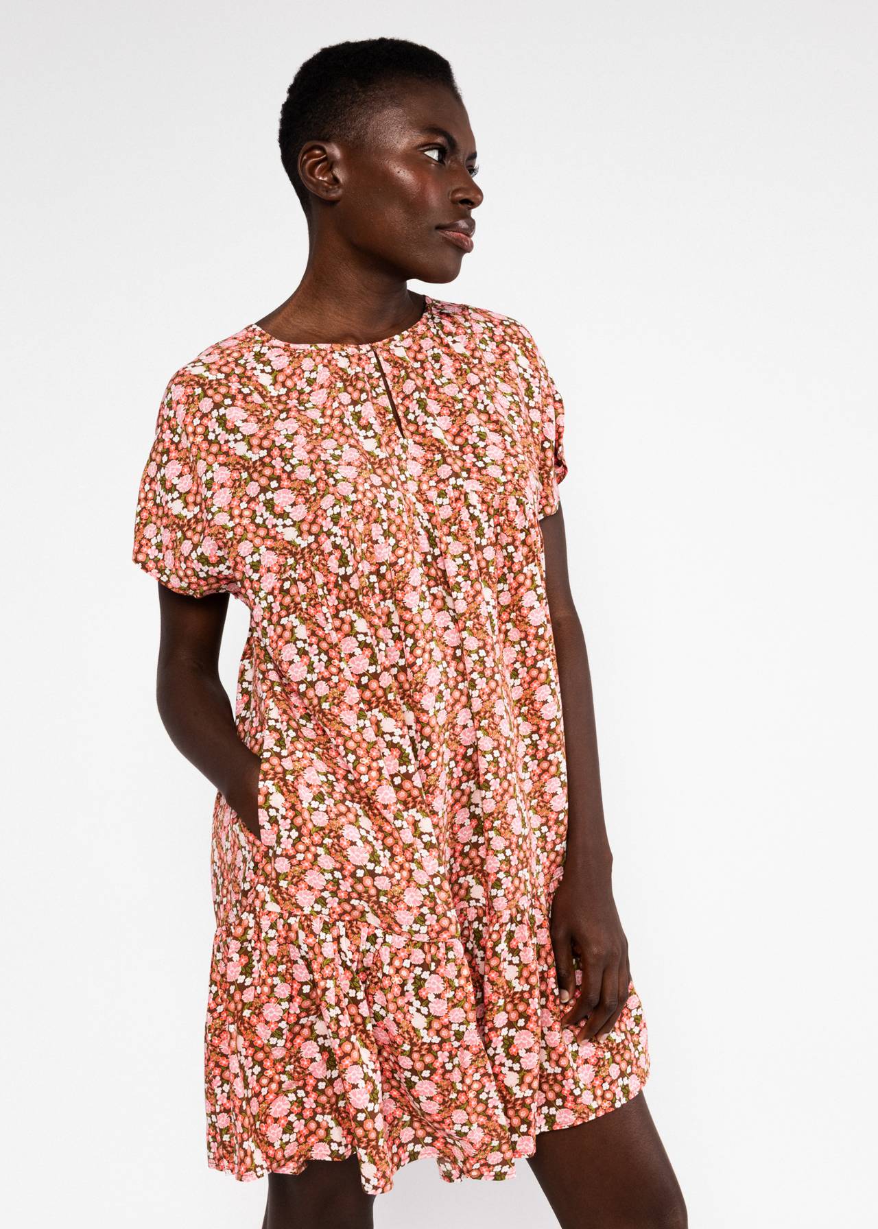 Blutsgeschwister Kleid "Seeds of Love" rosa/geblümt