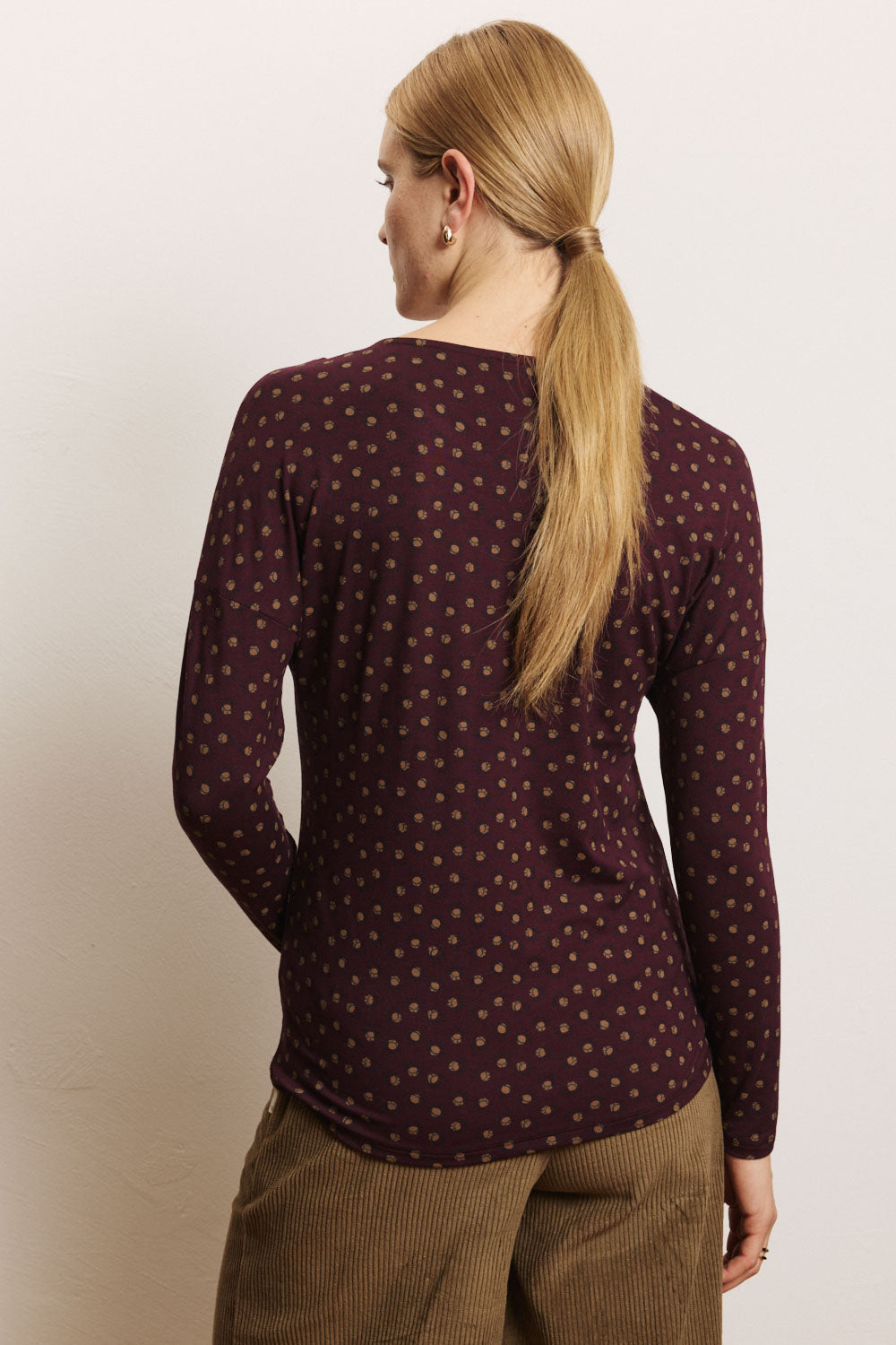 Tranquillo Shirt "Felicee" braun/gemustert