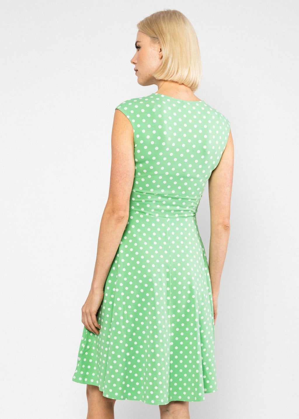Blutsgeschwister Kleid "Shalala Tralala in Love" grün/Punkte