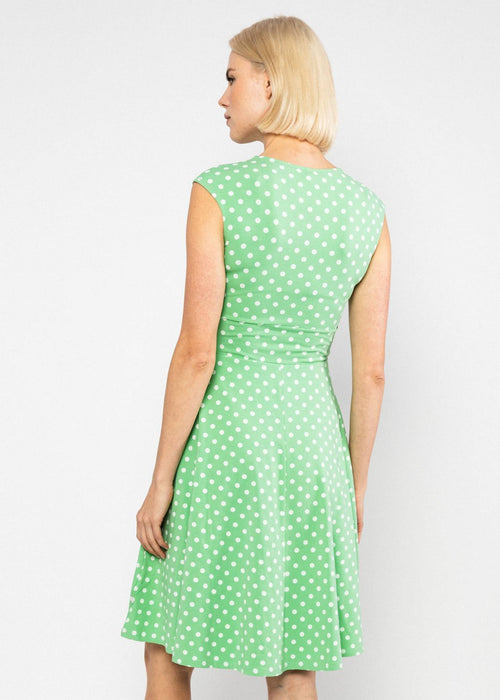Blutsgeschwister Kleid "Shalala Tralala in Love" grün/Punkte
