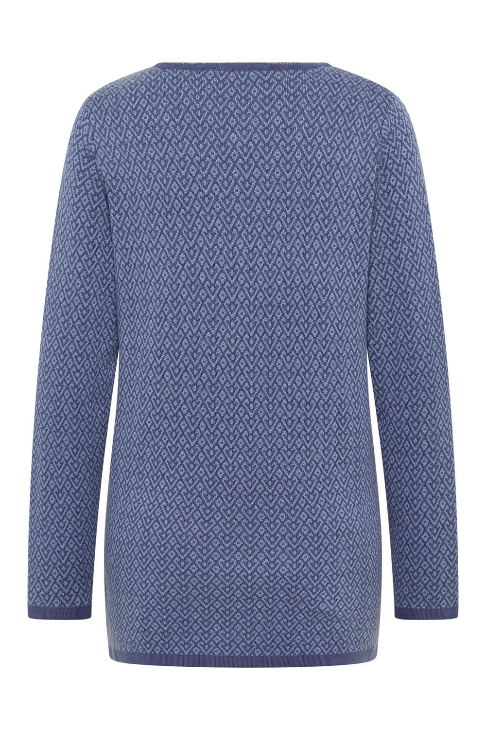 Tranquillo Pullover "Lolaa" blau/gemustert