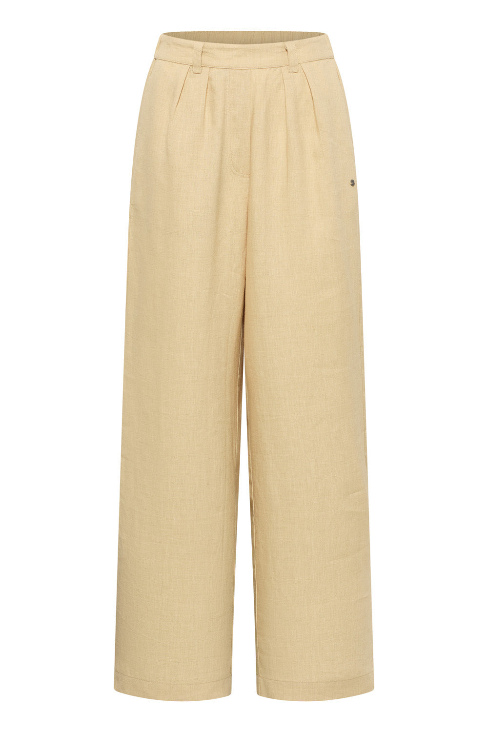 Tranquillo Hose aus Leinen "Rooxy" beige