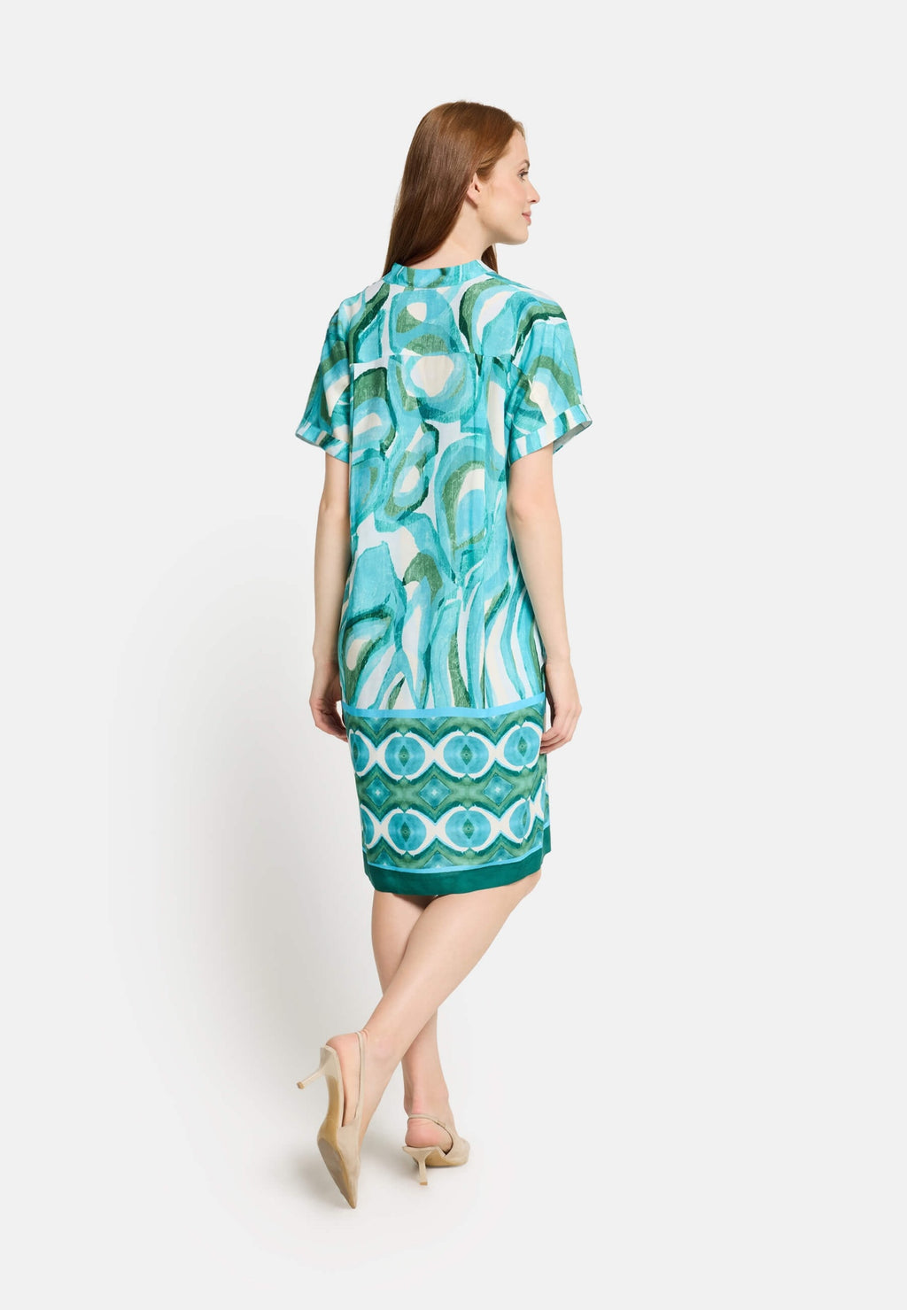 Modee Kleid türkis/gemustert