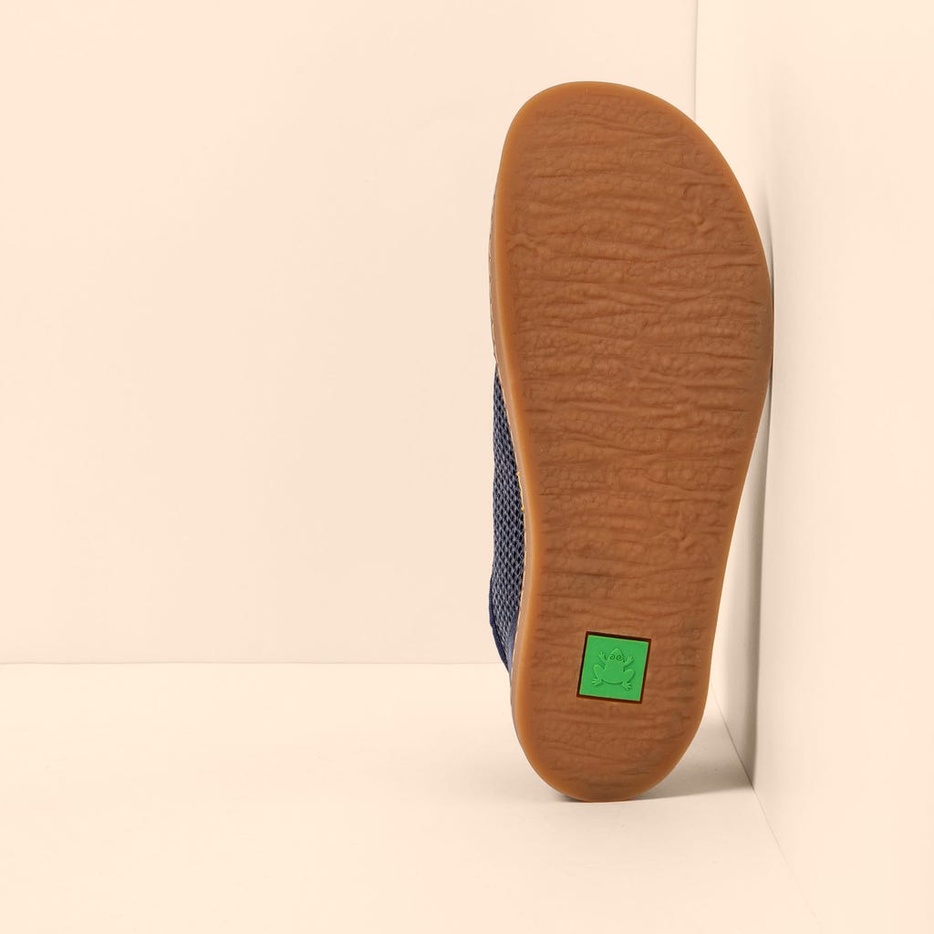 El Naturalista Barfußschuh Sneaker aus Gazematerial blau