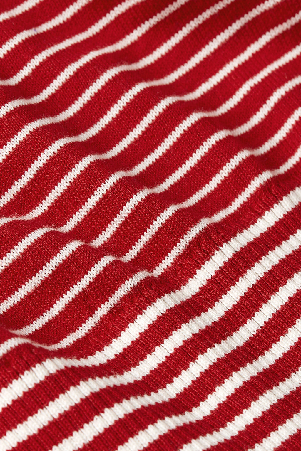 King Louie Pullover "Nives"  rot/weiß gestreift