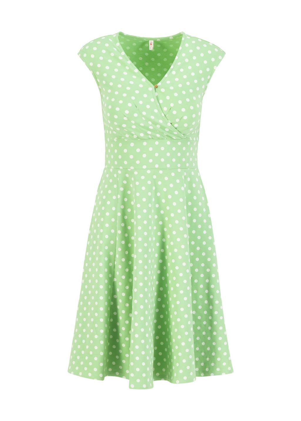 Blutsgeschwister Kleid "Shalala Tralala in Love" grün/Punkte
