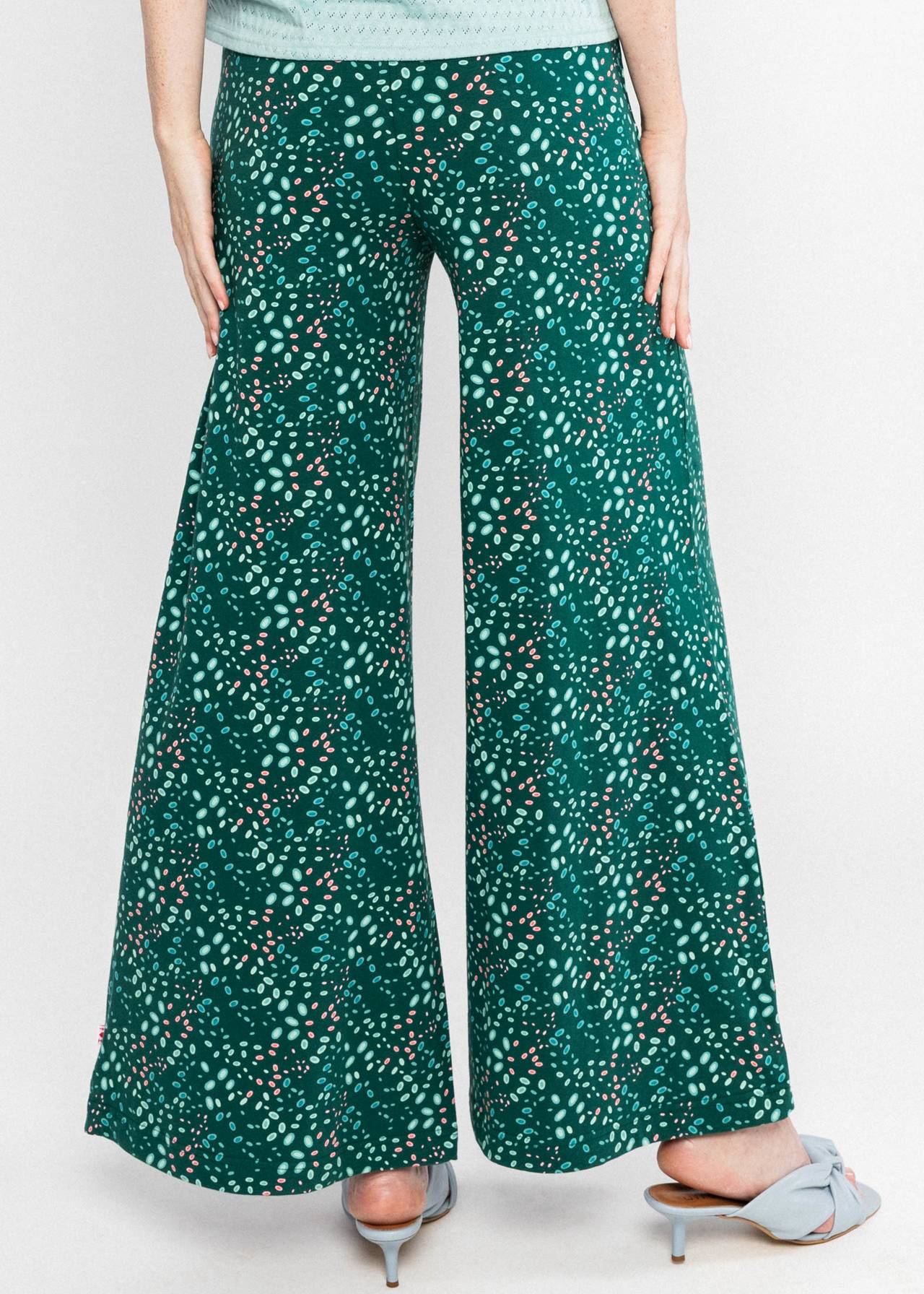 Blutsgeschwister Hose "La Dietrich" grün/gemustert