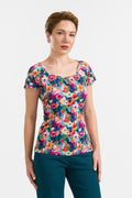 Lalamour Shirt "Butterfly" bunt/geblümt