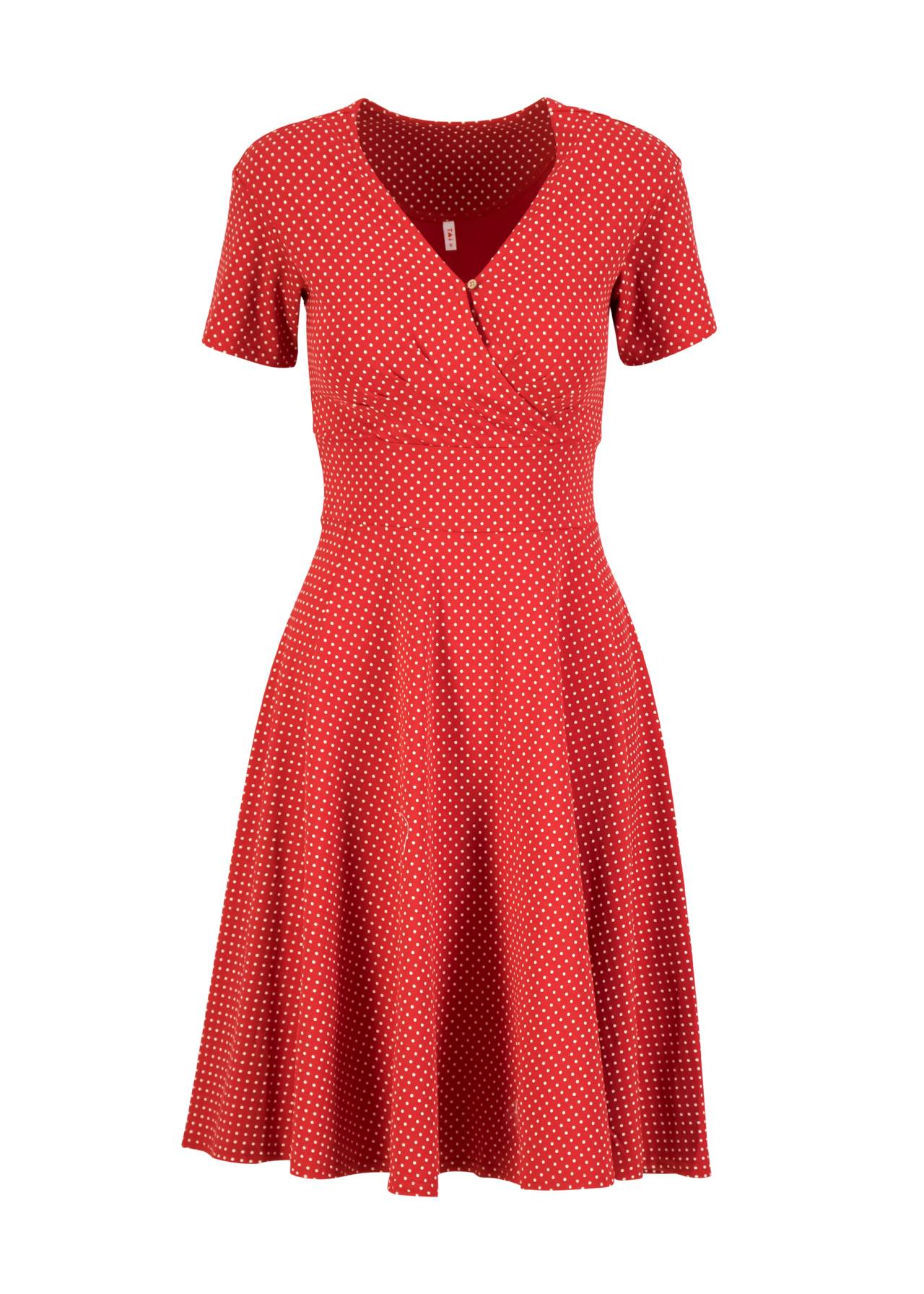 Blutsgeschwister Kleid "Shalala Tralala Spring " rot/weiß Punkte