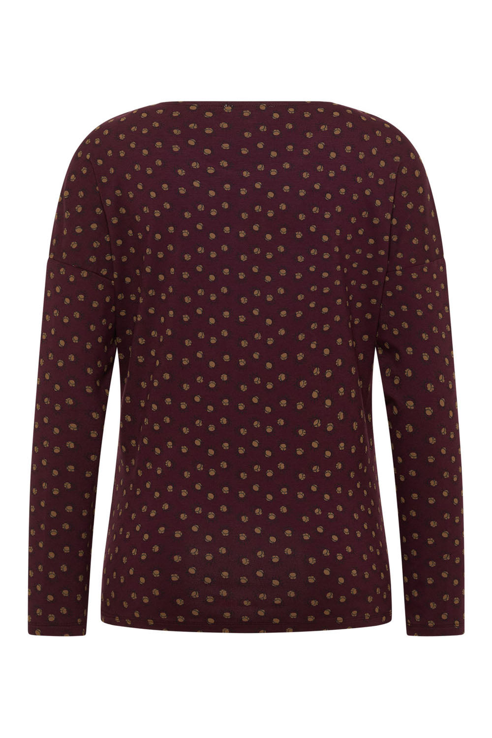 Tranquillo Shirt "Felicee" braun/gemustert