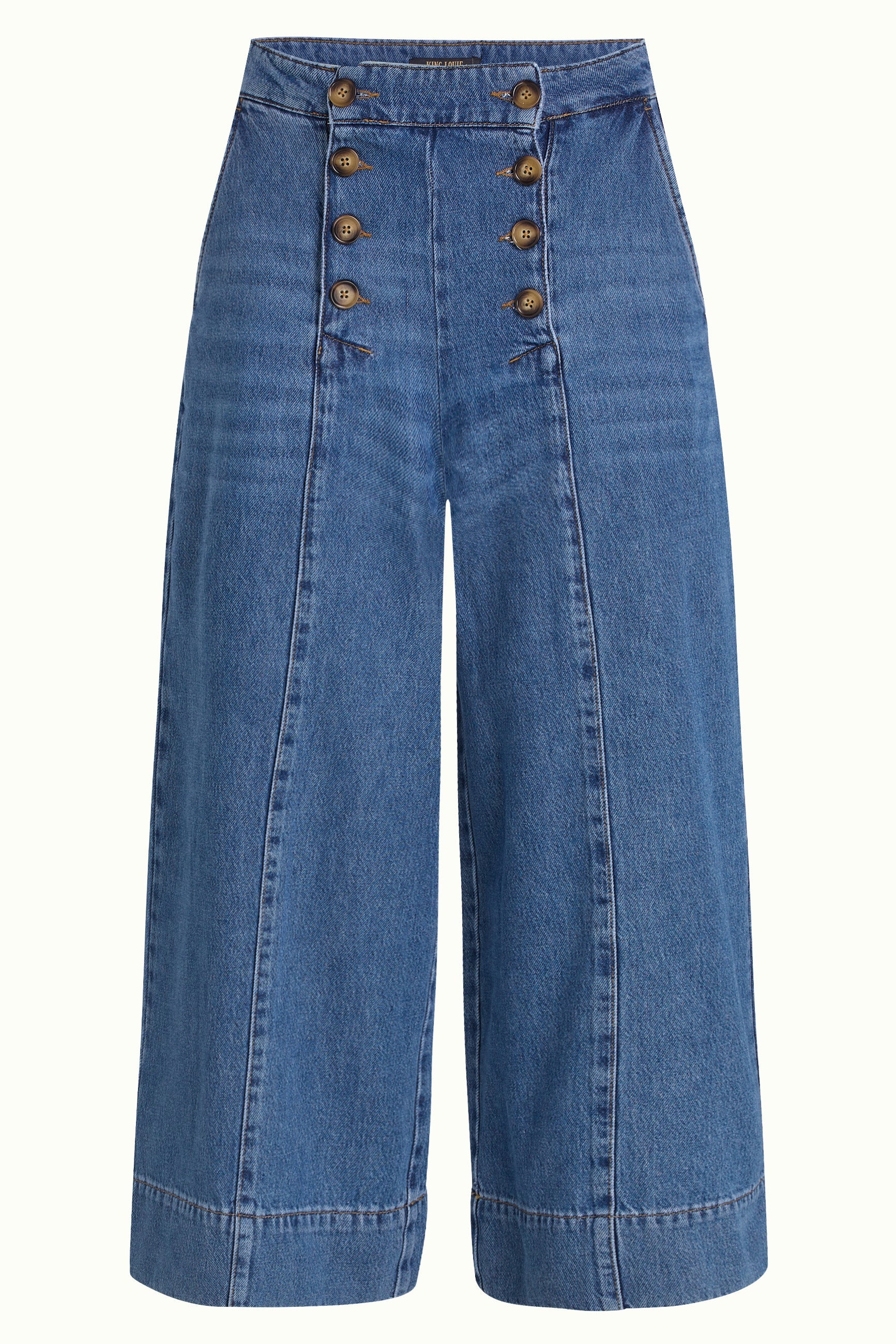 King Louie Hose "Sailor Culotte" blau