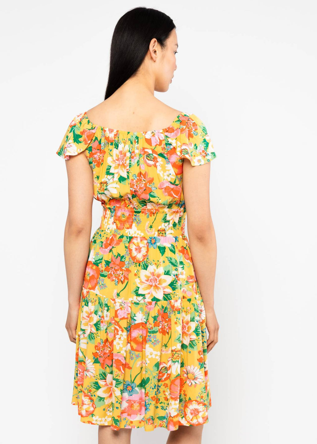 Blutsgeschwister Kleid "Parasolita" gelb/geblümt