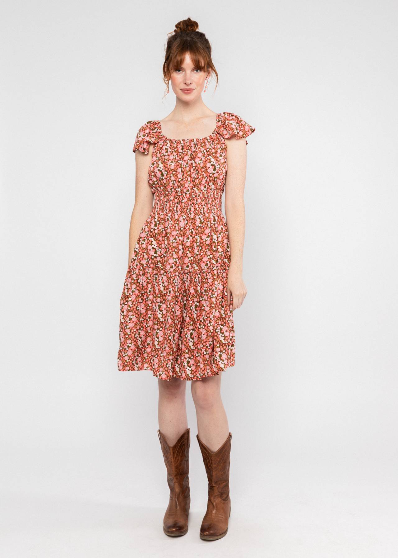 Blutsgeschwister Kleid "Parasolita" rosa/geblümt
