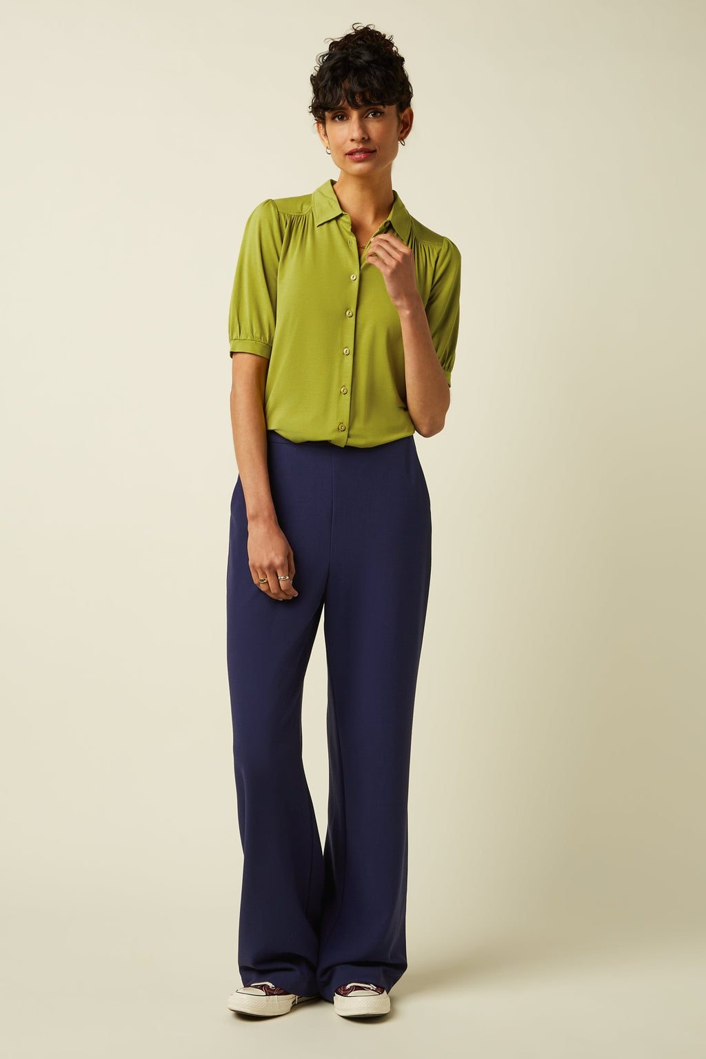 King Louie Bluse "Carina" grün