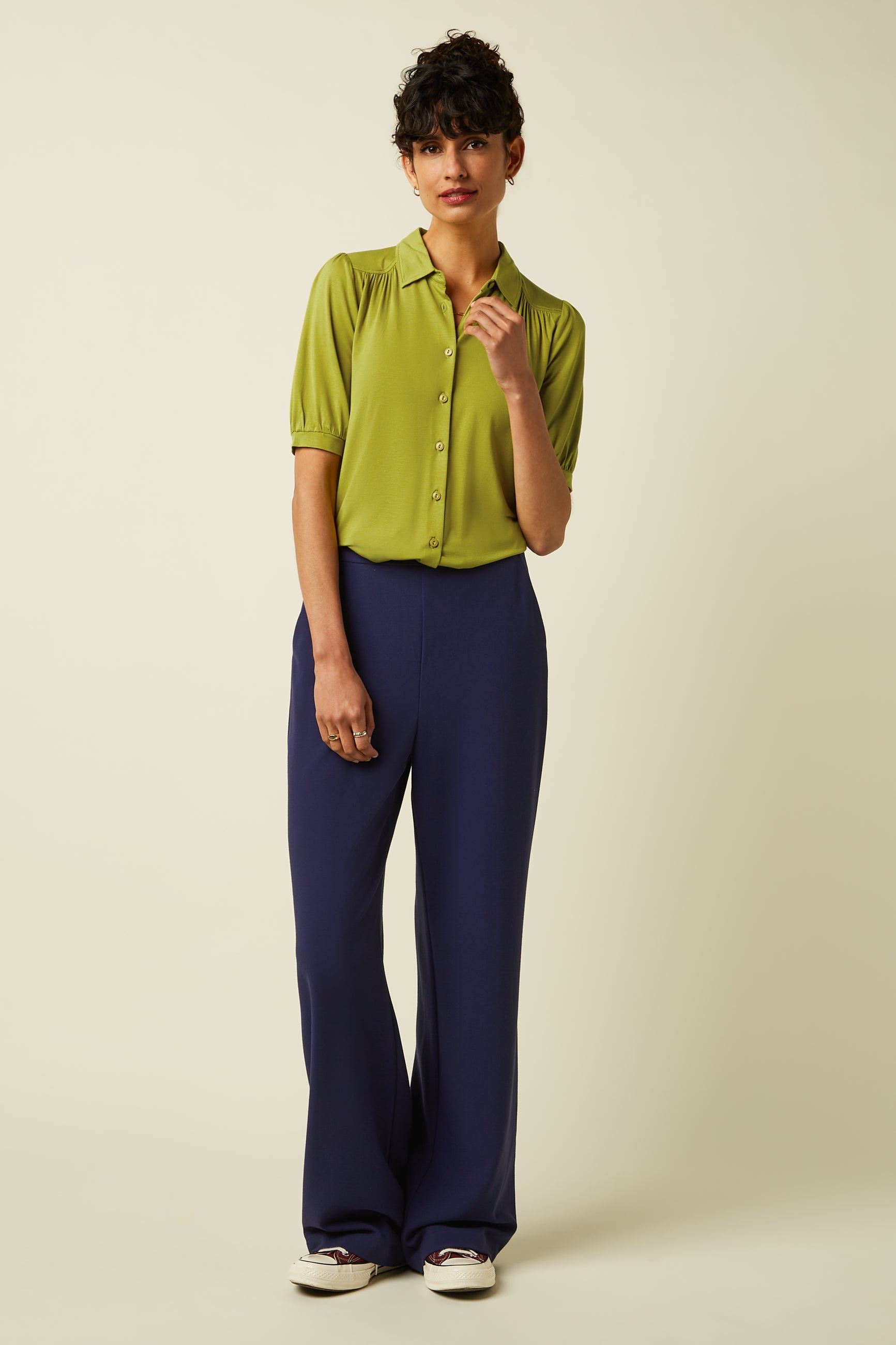 King Louie Bluse "Carina" grün