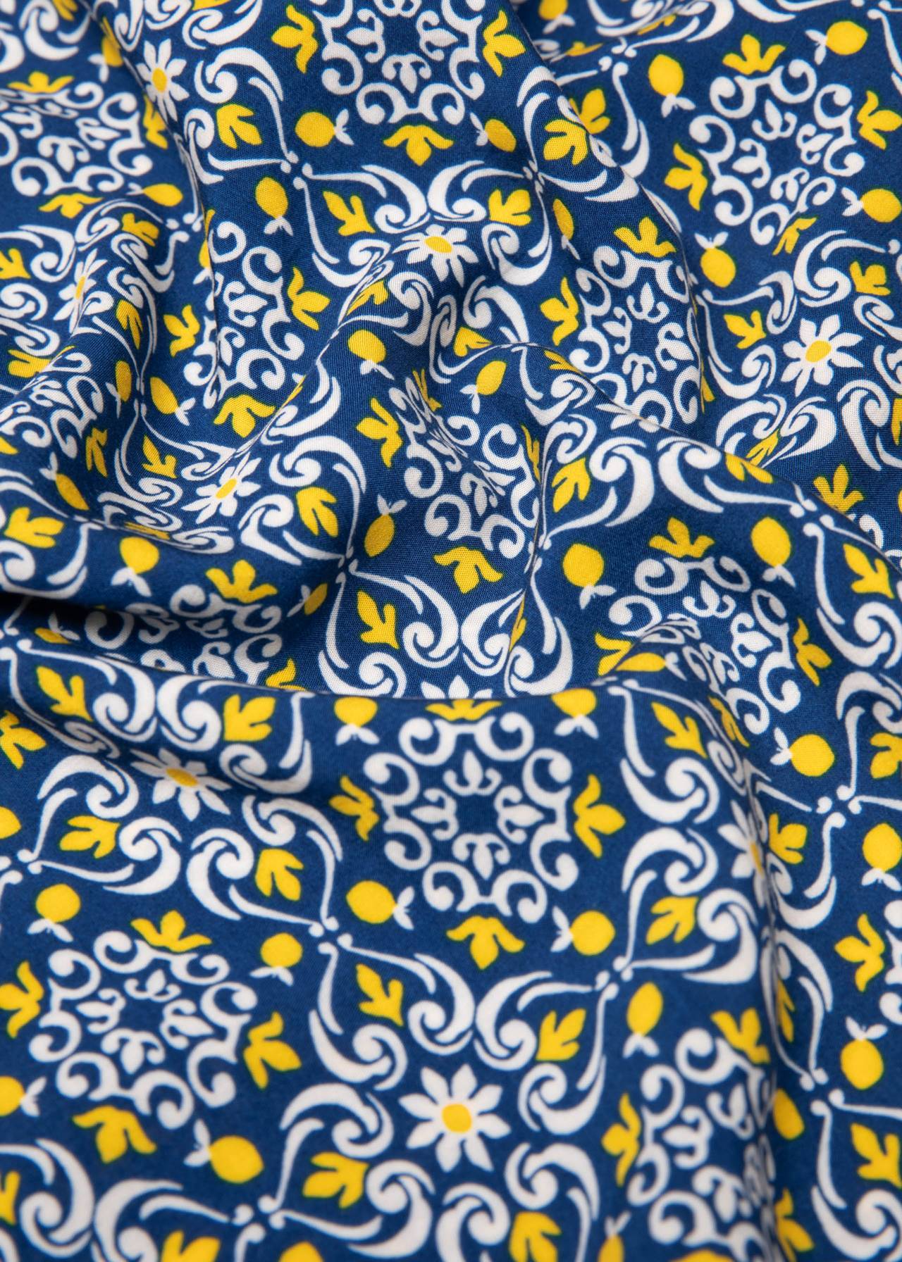 Blutsgeschwister Hose "Flotte Culottes" blau/gemustert