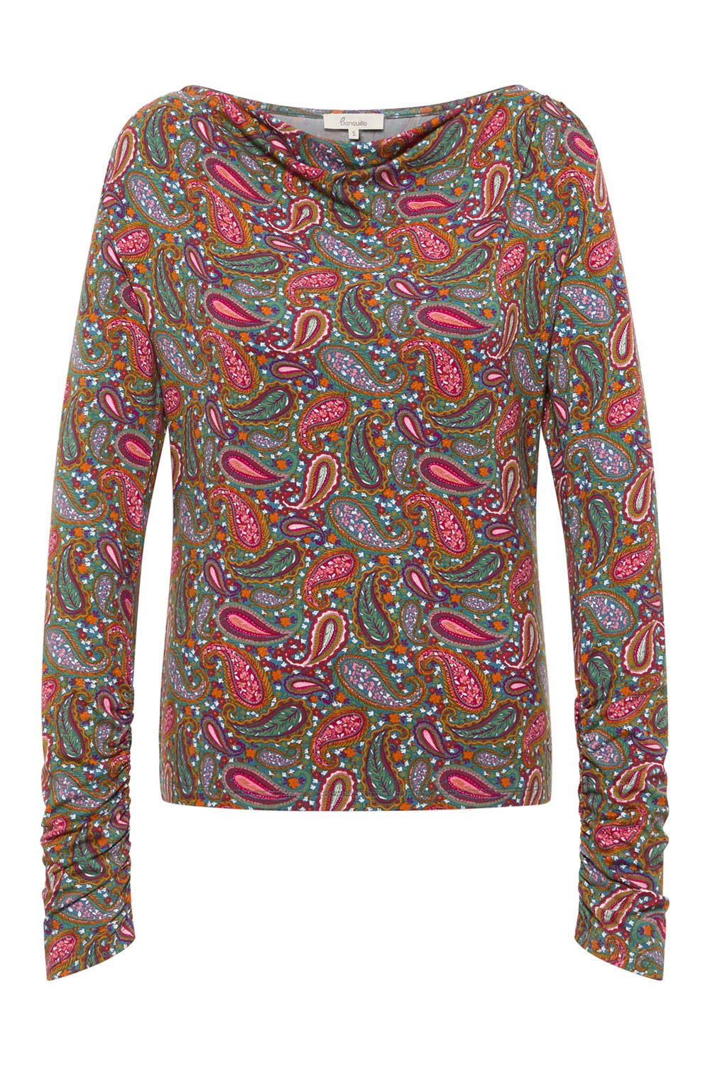 Tranquillo Shirt "Belindaa" rosa/bunt gemustert