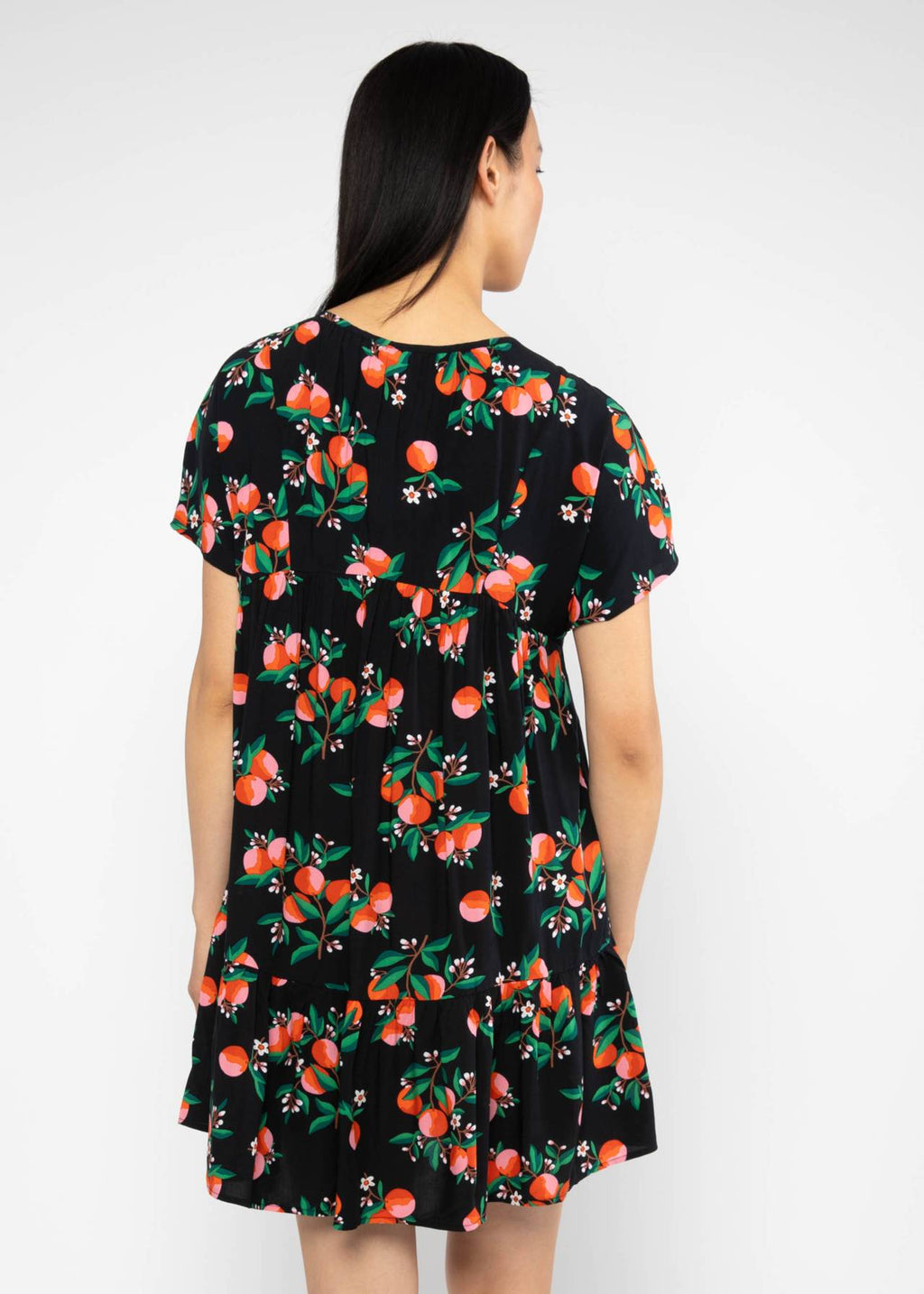 Blutsgeschwister Kleid "Seeds of Love" schwarz/gemustert
