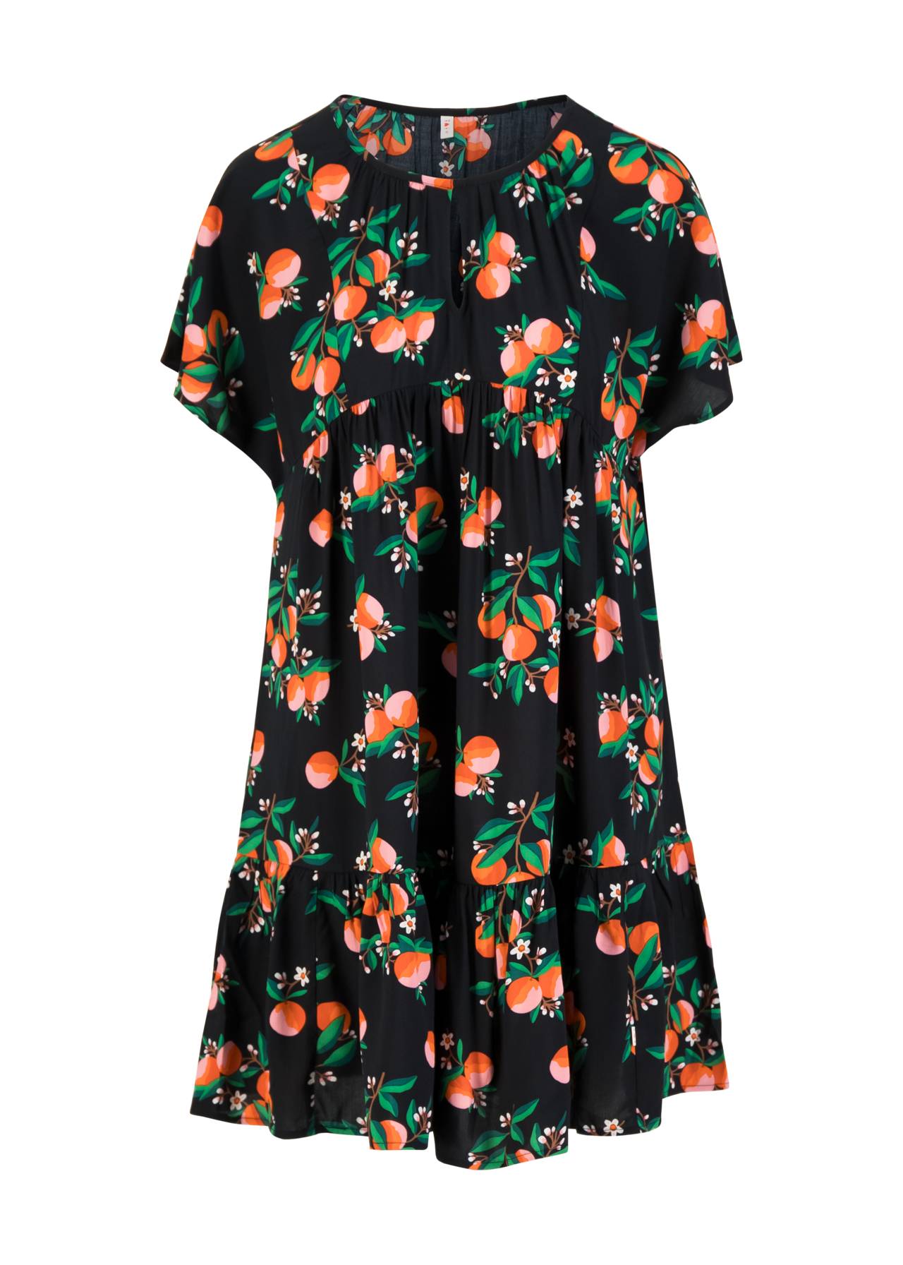 Blutsgeschwister Kleid "Seeds of Love" schwarz/gemustert