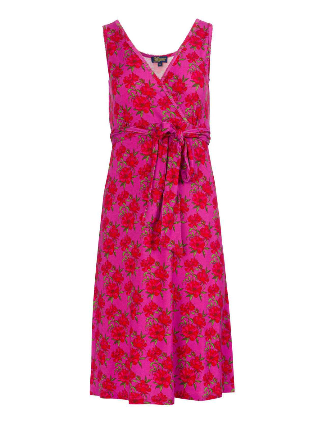 Lalamour Kleid "Milly" pink/rot geblümt