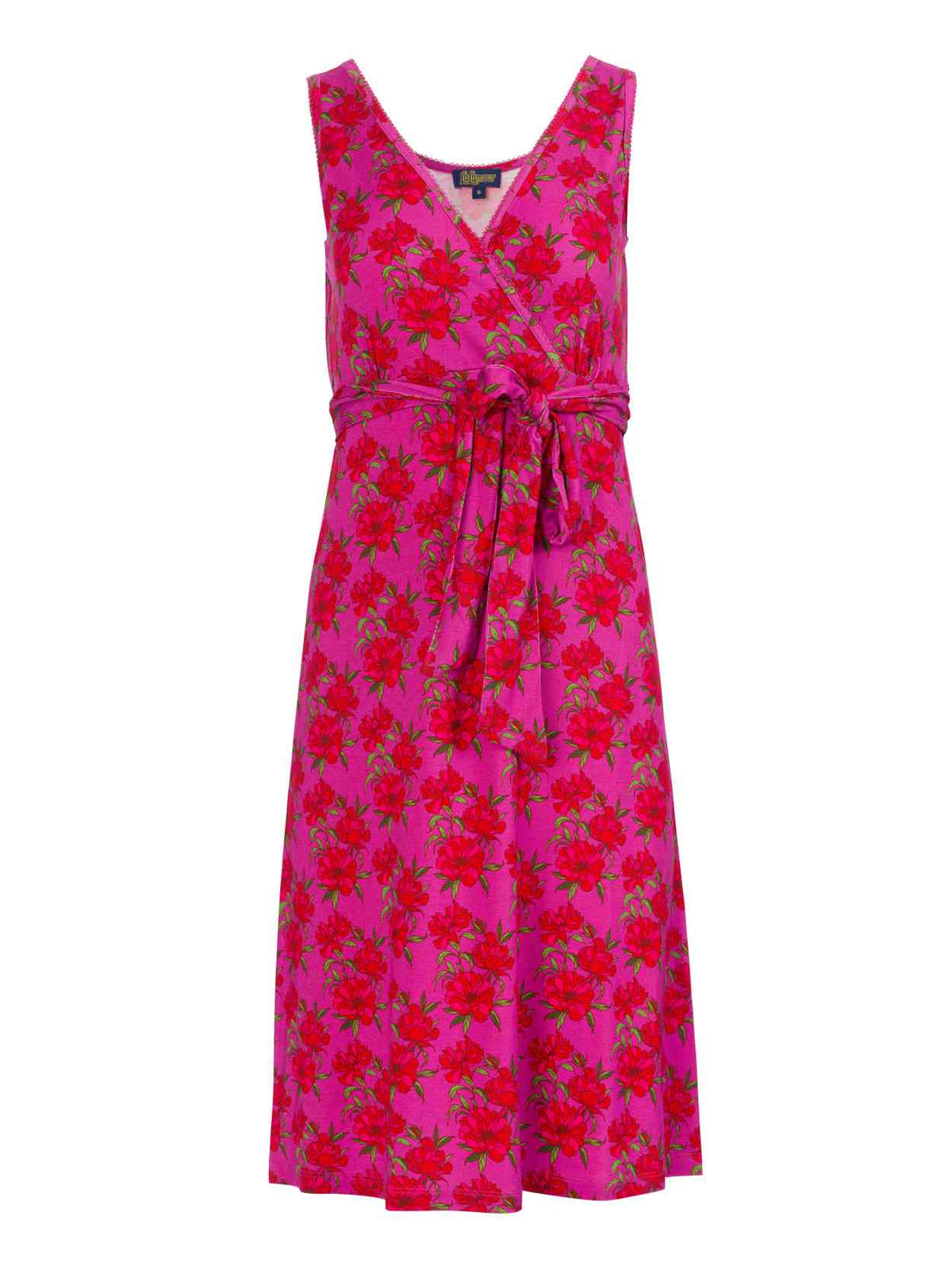 Lalamour Kleid "Milly" pink/rot geblümt