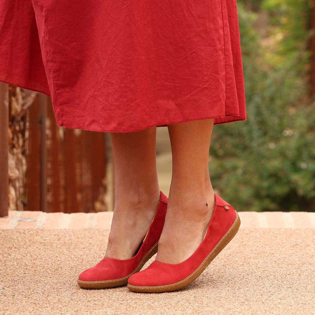 El Naturalista Barfußschuh Ballerina "Pleasant" rot