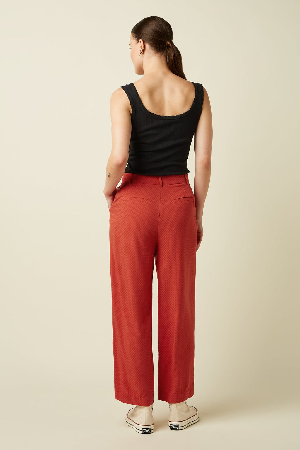 King Louie Hose "Fintan" rot/orange