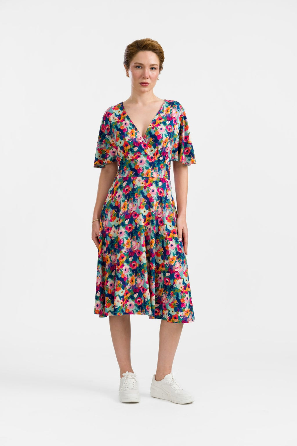 Lalamour Kleid "Luna"bunt/geblümt