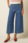 King Louie Hose "Sailor Culotte" blau