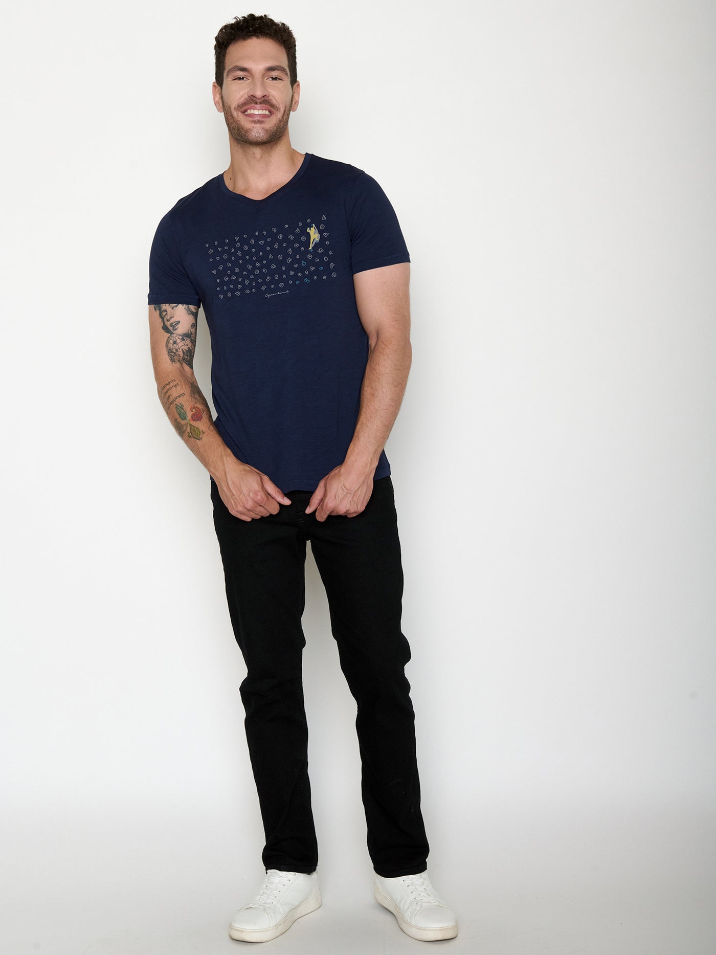 Greenbomb T-Shirt blau/Klettern