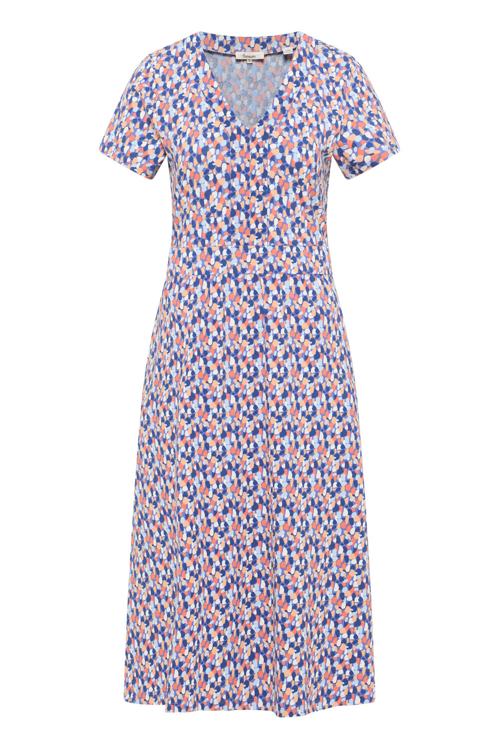 Tranquillo Kleid "Doroo" blau/bunt gemustert