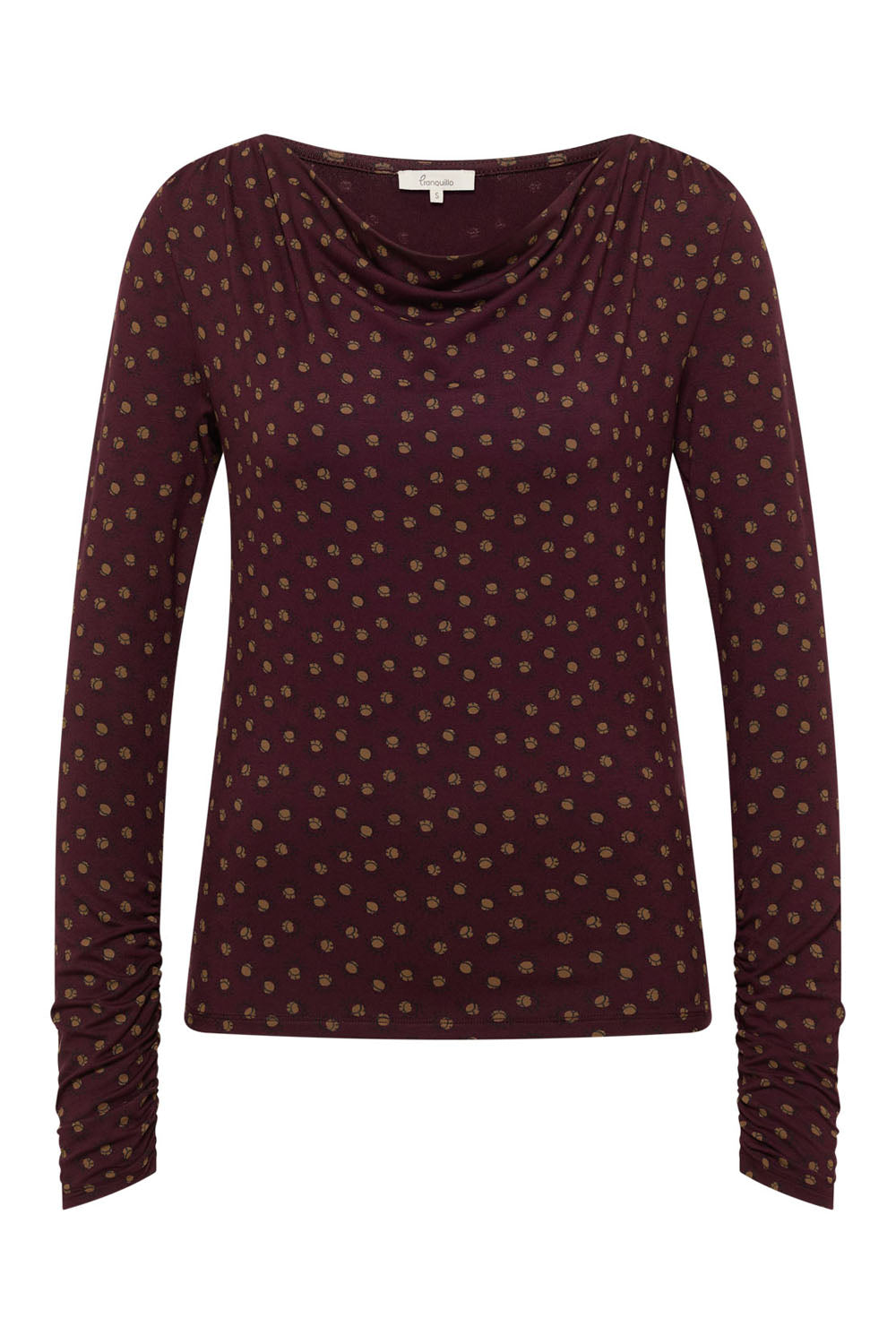 Tranquillo Shirt "Belindaa" braun/gemustert