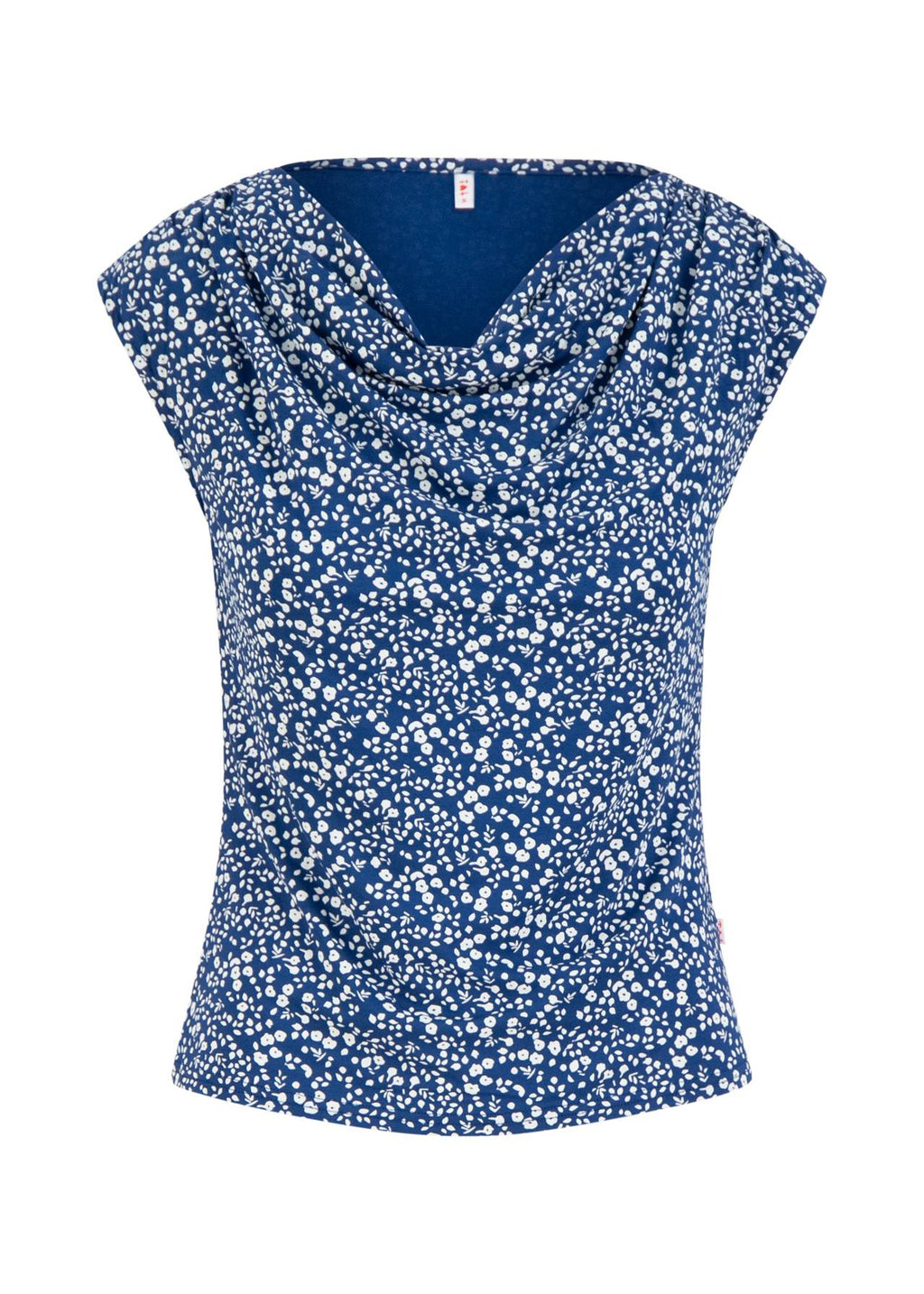 Blutsgeschwister Shirt "Wishful Summer Waterfall" blau/weiß geblümt