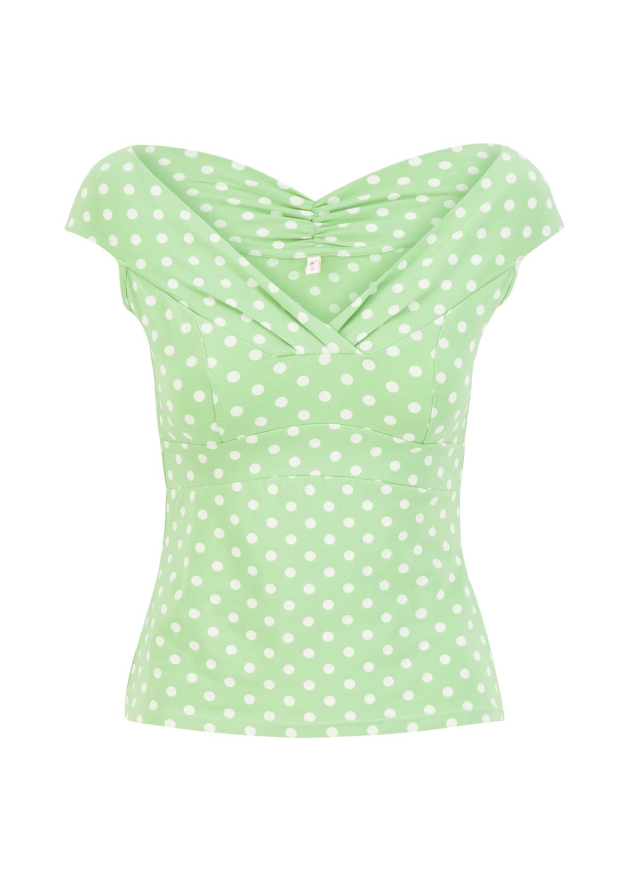 Blutsgeschwister Shirt "Sunkissed Lovebirds" grün/Punkte