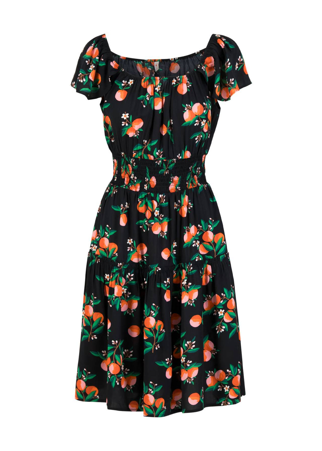 Blutsgeschwister Kleid "Parasolita" schwarz/rot gemustert